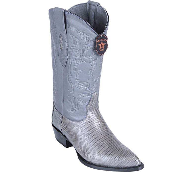 Original Grey Lizard Teju LeatherJ-Toe Boot