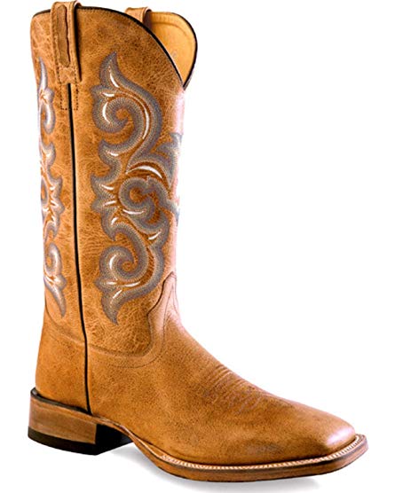 Old West Men's Golden Western Boot Square Toe - Bsm1858