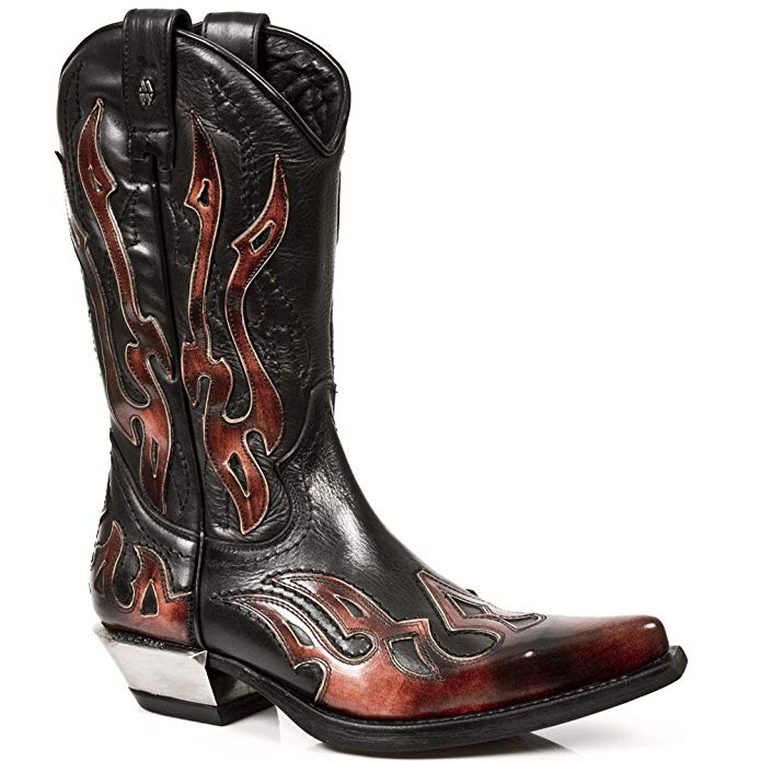 New Rock Boots Style 7921 S2 Red & Black