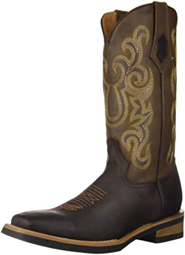 Ferrini Men's Print Belly Alligator R-Toe Western Boot