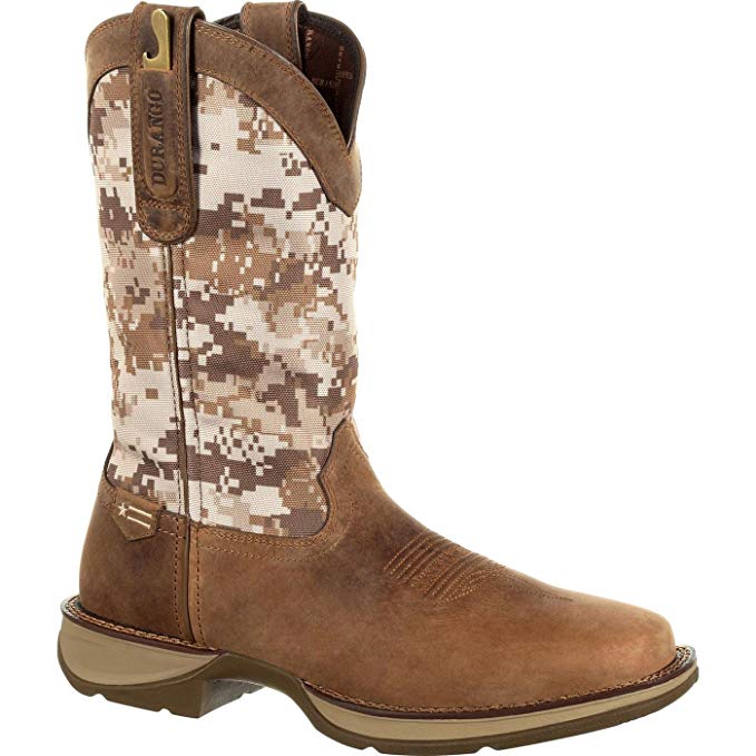 Durango Men's Rebel by Desert Camo Western Boot Square Toe - Ddb0166