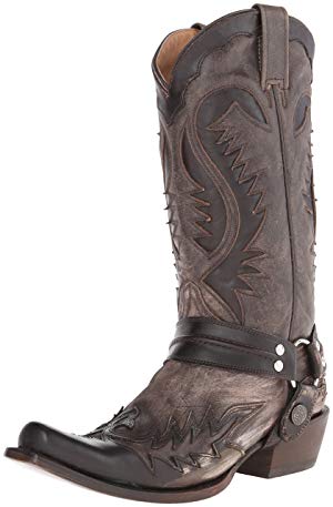 Stetson Men's Snip Toe Harness with Bleach Boot,