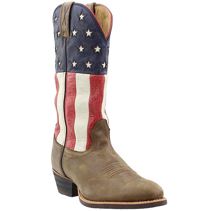 Twisted X Men's American Flag Western Cowboy Boot Round Toe - Mwt0021