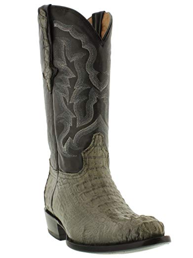 El Presidente - Men's Genuine Crocodile Hornback Leather Cowboy Boots J Toe