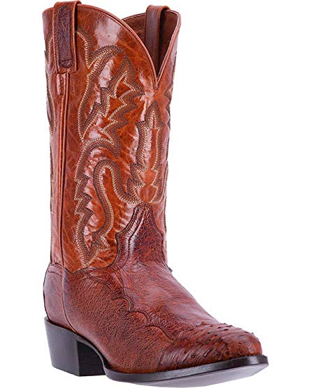 Dan Post Men's Pugh Ostrich Boot-Cognac