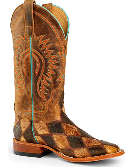 Horse Power Men's Patchwork Western Boot Square Toe - Hp1053