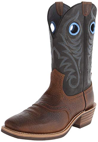 Ariat Men's Heritage Roughstock Western Cowboy Boot, Earth/Vintage Black, 14 EE