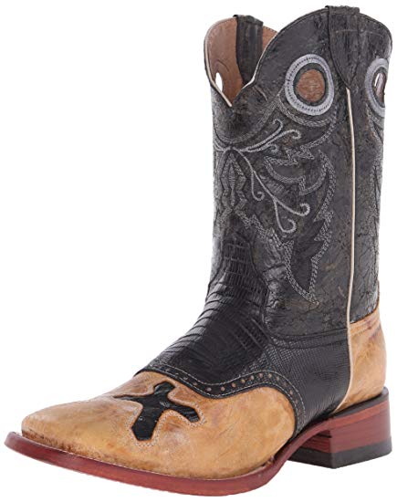 Ferrini Men's Lizard Cross Western Boot