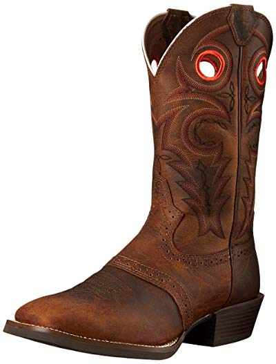 Justin Men's Whiskey Buffalo Silver Collection Cowboy Boots