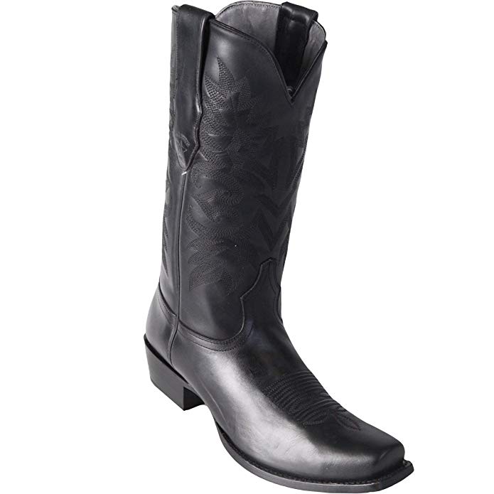 Original Black Leather Square-Toe Boot
