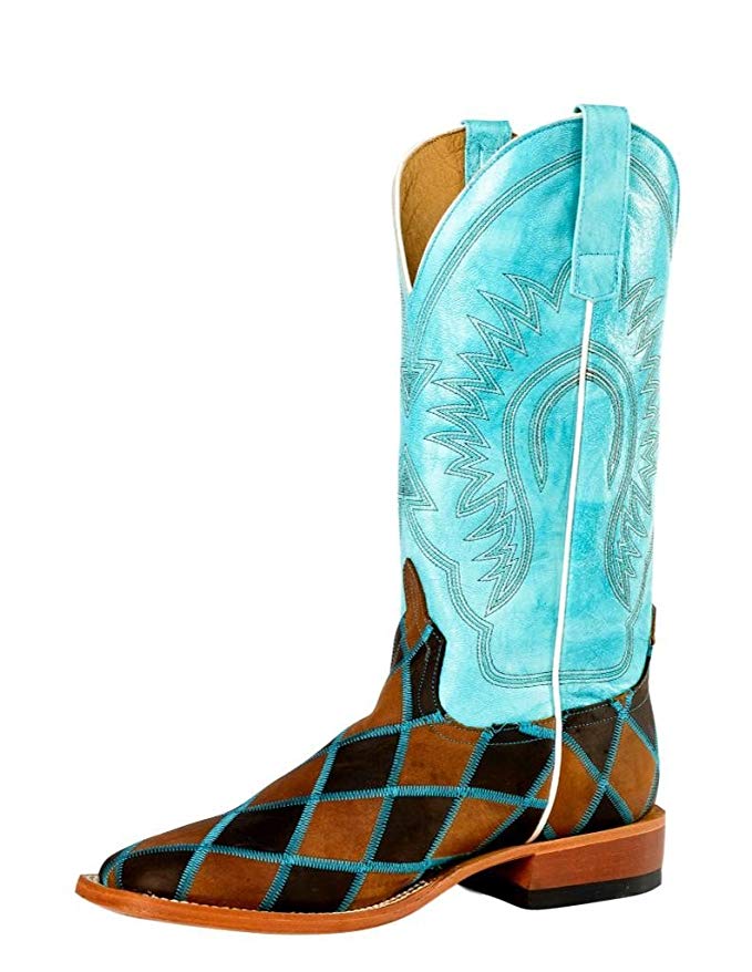 Anderson Bean Mens Insane in the Membrane Patchwork Cowboy Boots