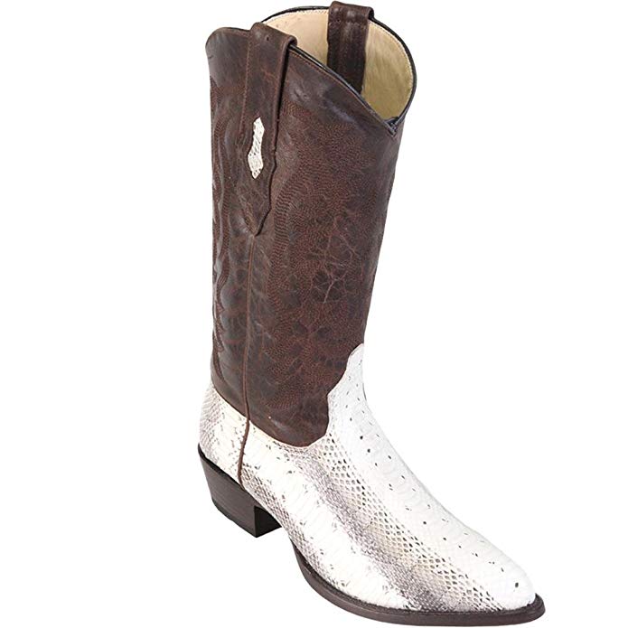 Genuine WATER SNAKE NATURAL J-TOE Los Altos Men's Western Cowboy Boot 996749