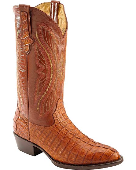 Ferrini Men's Caiman Tail Cognac Leather Boots