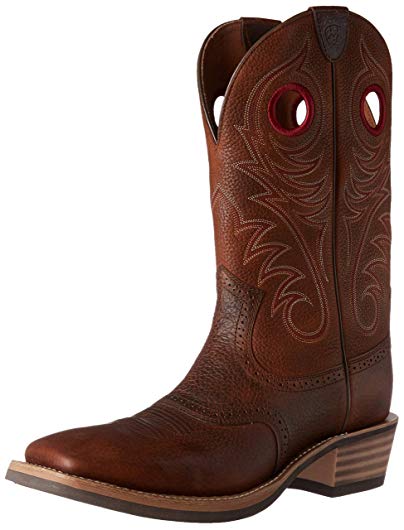 Ariat Men's Heritage Roughstock Western Cowboy Boot, Brown Oiled Rowdy, 12 B