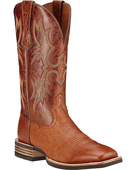 Ariat Mens Tombstone Smooth Quill Ostrich Exotics