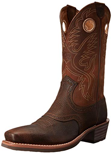 Ariat Mens Heritage Roughstock Performance 15 D Brown Oiled Rowdy