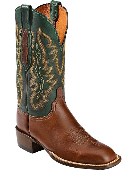 Lucchese CL8005.W8 Mens Tan Bucaneer Leather Cowboy Western Boots