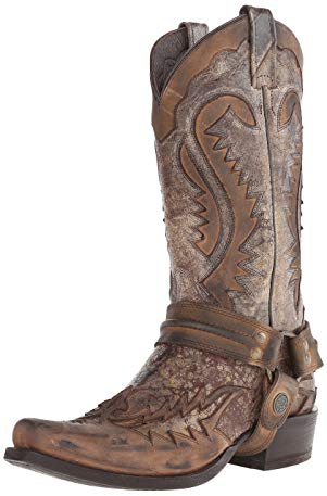 Stetson Men's Outlaw Distressed Harness Riding Boot