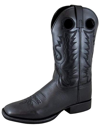 Smoky Mountain Boots Western Mens Outlaw Square Toe Black 4056