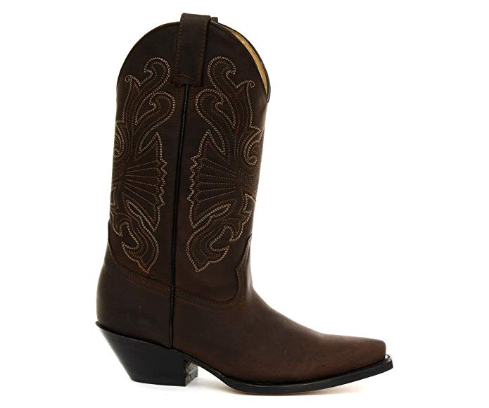 Grinders Buffalo Brown Mens Cowboy Boots