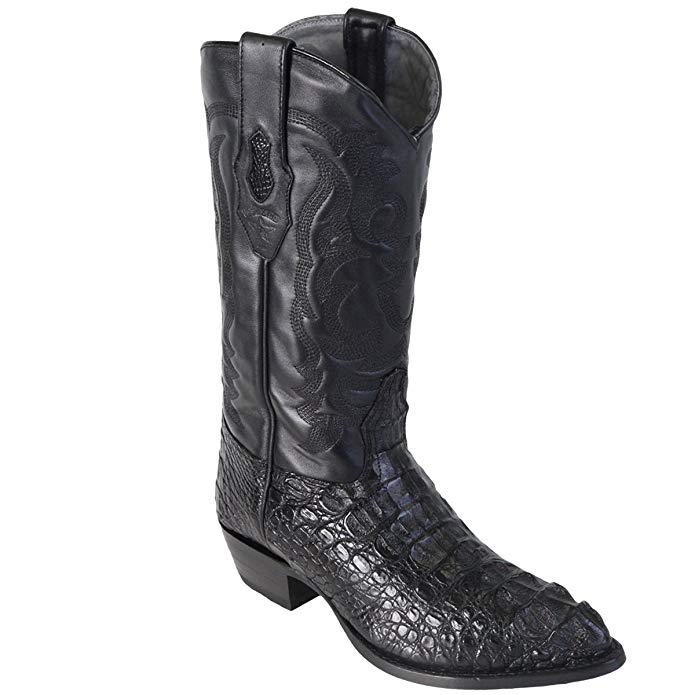 Original Black Caiman (Gator) Hornback LeatherJ-Toe Boot