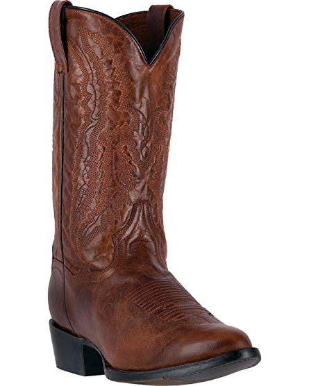Dan Post Men's 12'' Cash Round Toe Western Casual Boots, Brown Leather, 11.5 D