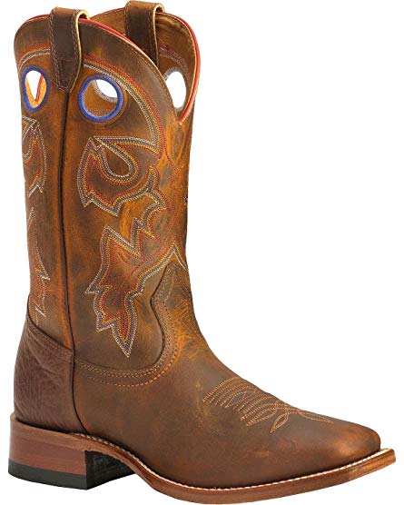 Boulet Men's Stockman Cowboy Boot Wide Square Toe - 9283