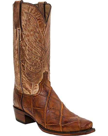 Lucchese Men's HL1027.73 Rex Alligator Western Boot Square Toe, Size 11